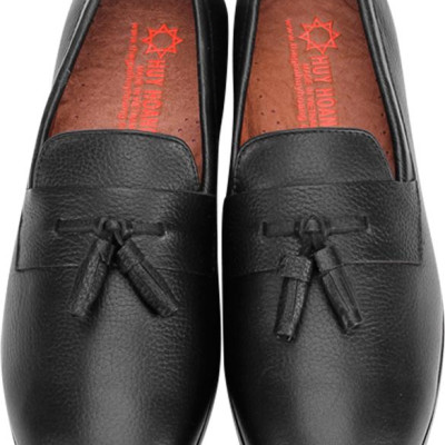 Giày Nam Thắt Nơ Huy Hoàng HT7735 - Đen