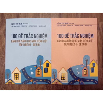 Sách - Combo 100 Đề trắc nghiệm đánh giá năng lực Môn Tiếng Việt ( Đề 01 - Đề 100 )