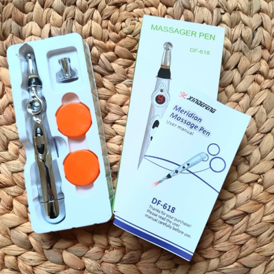 Bút massage pen dò huyệt châm cứu hỗ trợ trị liệu xung điện DF - 618 sử dụng pin AA nhỏ gọn tiện lợi