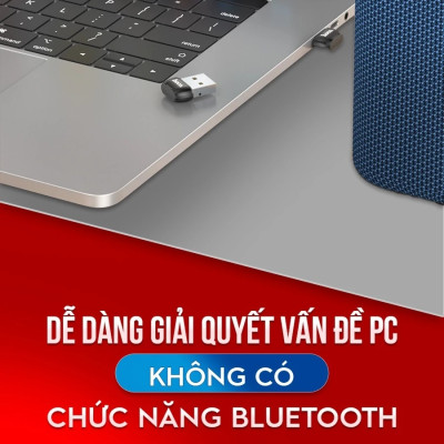 USB Bluetooth Ho,co UA18, Bộ chuyển đổi USB sang bluetooth 5.0 hỗ trợ kết nối đa thiết bị loa, tai nghe, bàn phím chuột - Hàng chính hãng