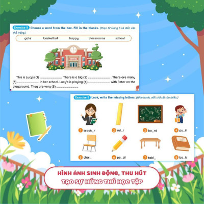 Sách - Phiếu Ôn Hè Tiếng Anh Lớp 3 - Megabook