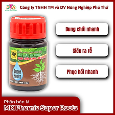 Phân Bón Lá NPK Sinh Học Đầu Trâu MK PHOMIC SUPER ROOTS chai 100ml