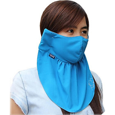Khẩu trang lớn chống nắng UPF50+ Blue Zigzag MAS00404