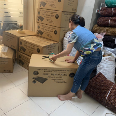 Chiếu Hạt Gỗ Trắc Miếng Cao Cấp - Kích Thước 1,8mx2m ( video , hình thật )