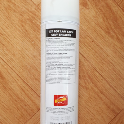  [Sạch giày nhanh] Chai xịt bọt làm sạch giày dép SNEAKER 300ml siêu sạch