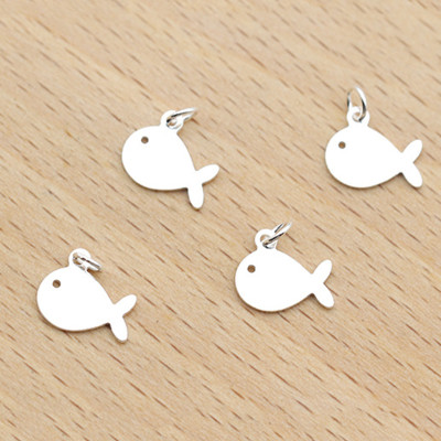 Combo 3 charm bạc hình cá voi treo - Ngọc Quý Gemstones