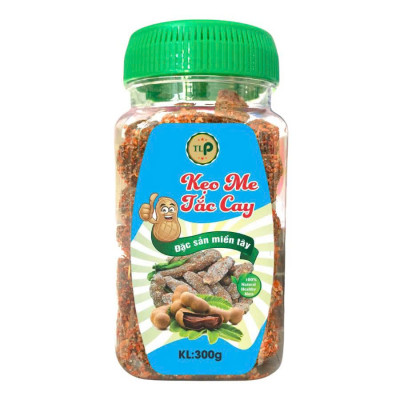 Kẹo Me Tắc Cay Tân Lộc Phát Hũ 300g Ăn Vặt Chua Cay