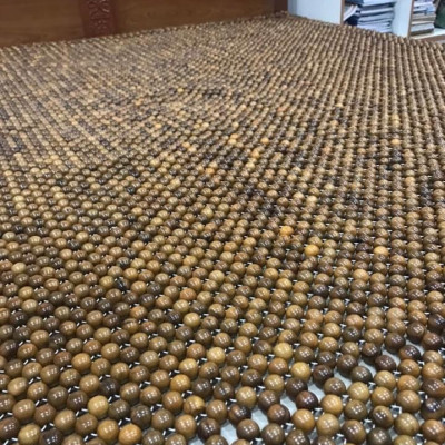 Chiếu Hạt Gỗ Bách Xanh Cao Cấp Hạt 1.8cm ( video , hình thật )