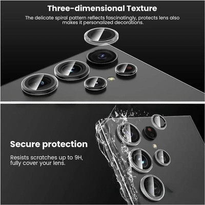 Dán kính cường lực camera trong suốt cho Samsung Galaxy S25 Ultra / S23 Ultra / S24 Ultra hiệu Kuzoom AR Lens - Mặt kính trong suốt, chống lóa sáng, hạn chế bám vân tay, mỏng 0.25mm, thấu kính trong Full HD - Hàng chính hãng