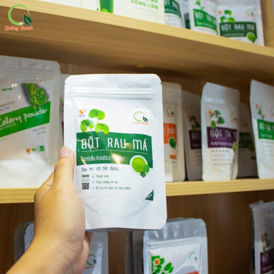 [CHÍNH HÃNG] Bột Rau Má Sấy Lạnh Nguyên Chất Gói 100gr  - Mát gan, detox, giảm mụn, giảm cân, giải nhiệt cơ thể