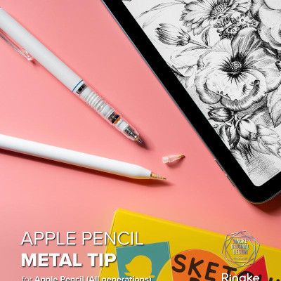 [Combo 3] Đầu bút thay thế Ringke Metal / HB / 2B Tip dành cho Apple Pencil - Hàng Chính Hãng