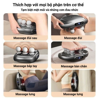 Máy Massage Toàn Thân Cầm Tay , Máy Mát Xa Đấm Lưng, Chân, Tay, Vai, Cổ 12 Đầu, 16 Đầu, 20 Đầu, 22 Đầu GDV - Hàng Chính Hãng