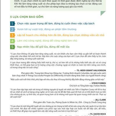 5 LỰA CHỌN CHO NĂNG SUẤT VƯỢT TRỘI - Kory Kogon, Adam Merrill, Leena Rinne - Mai Chí Trung và Trần Quốc Hùng dịch - (bìa mềm)
