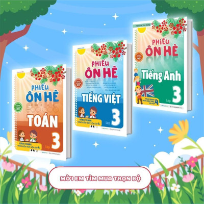 Sách - Phiếu Ôn Hè Tiếng Anh Lớp 3 - Megabook