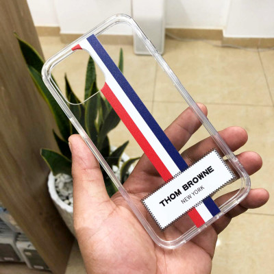 Ốp lưng trong suốt chống sốc cho iPhone 12 / iPhone 12 Pro hiệu Likgus Thom Browne (bảo vệ toàn diện, chất liệu cao cấp, thiết kế thời trang)  - hàng nhập khẩu (Likgus là thương hiệu, thom browne là tên mã)