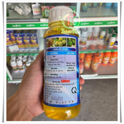 Bio Delta Canxibo Organic CANXIBO HỮU CƠ 500ml - Đậu trái, bóng trái, chống rụng bông, hạn chế nứt trái
