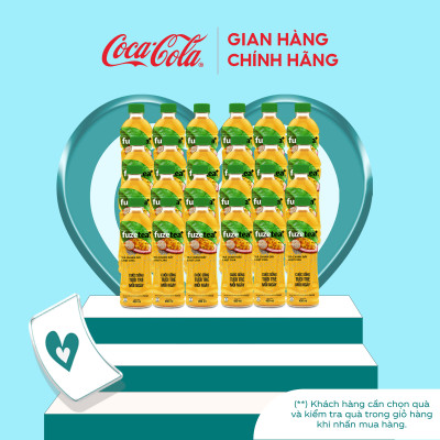 Lốc 24 Chai Trà Chanh Dây Và Hạt Chia Fuzetea+ 450ml/chai_TK