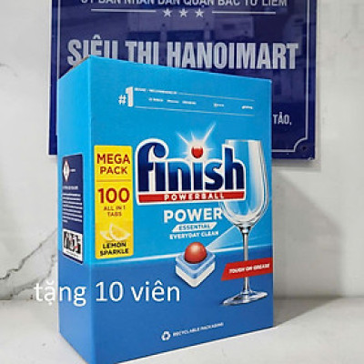 Viên rửa bát Finish 110 viên Mỗi lần rửa dùng 1 viên cho 1 chu trình rửa của máy