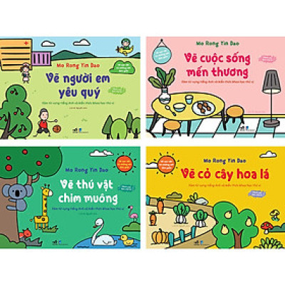 Bộ Vẽ Vạn Vật Từ Những Nét Đơn Giản (4 cuốn)