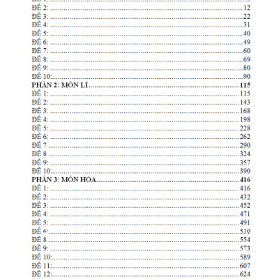 Bộ Đề Ôn Luyện Kì Thi THPT Quốc Gia 2 Trong 1 Toán, Lí, Hóa - KV