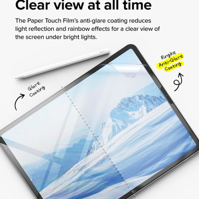 [Combo 2] Dán màn hình dành cho iPad Pro 11″ M4/Pro 13" M4 RINGKE Paper Touch Film - Hàng Chính Hãng
