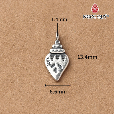Charm bạc treo nhiều họa tiết - Ngọc Quý Gemstones