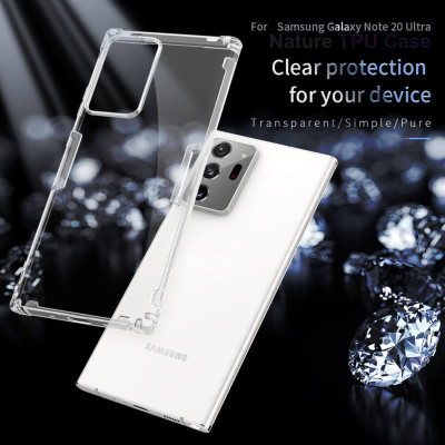 Ốp lưng dẻo silicon cho Samsung Galaxy Note 20 Ultra hiệu Nillkin mỏng 0.6mm, chống trầy xước - Hàng chính hãng
