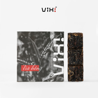 Trà hồng cổ thụ ViXi trà shan tuyết ép thanh tiện lợi 3 thanh 90gr