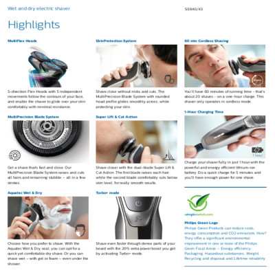 Máy cạo râu khô và ướt cao cấp Philips Norelco S5940/88 Serial 5000 có đầu tỉa để tỉa tóc mai và ria mép - HÀNG NHẬP KHẨU