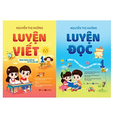 Sách - Combo 2 cuốn Luyện Đọc và Luyện Viết - Hành trang giúp bé tự tin vào lớp 1