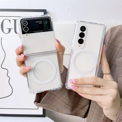 Ốp Lưng Từ Tính Cho Samsung Galaxy Z FOLD 6 / Z FOLD 5 / Z FOLD 4 / Z FLIP 5 / Z FLIP 4 / Z FLIP 3 Từ Tính Trong Suốt