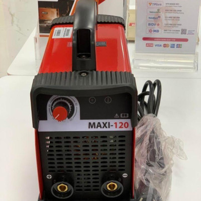 MÁY HÀN QUE ĐIỆN TỬ (1.6-3.2MM) MAXI 120 WELDCOM (KÈM HỘP NHỰA ĐỰNG MÁY VÀ PHỤ KIỆN)- HÀNG CHÍNH HÃNG