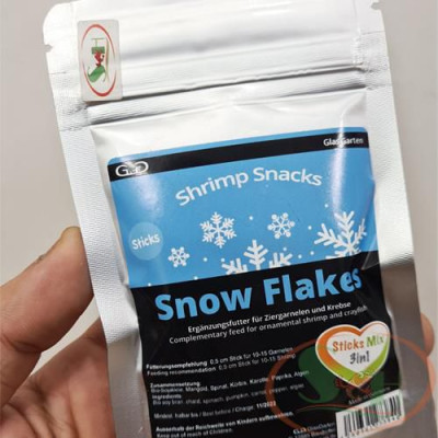 Thức ăn tép GlasGarten Snow Flakes Mix 3in1 vỏ đậu nành bí ngô bổ sung cho tôm cá tép cảnh