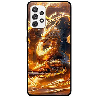 Ốp lưng cho Samsung A16 - A06 - A23 - A32 4G - A52 - M33 - Rồng Vàng Lửa - Hàng Chính Hãng