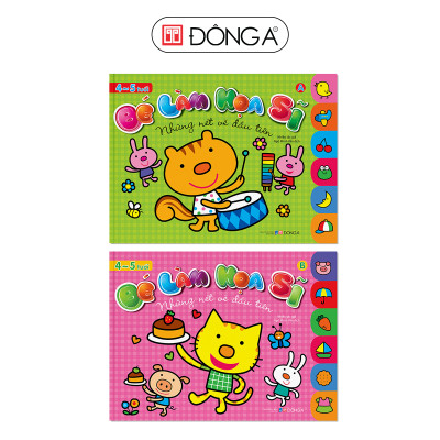 Combo 2 cuốn Bé Làm Họa Sĩ Từ 3-6 Tuổi