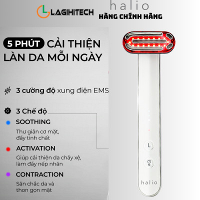 Máy Ánh Sáng Đỏ Giúp Trẻ Hoá Da Halio Red Light Therapy Device 3 in 1 - Hàng Chính Hãng