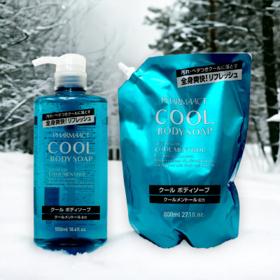 Sữa Tắm Nam Chiết Xuất Bạc Hà Pharmaact Cool Body Soap (Chai 600mL)