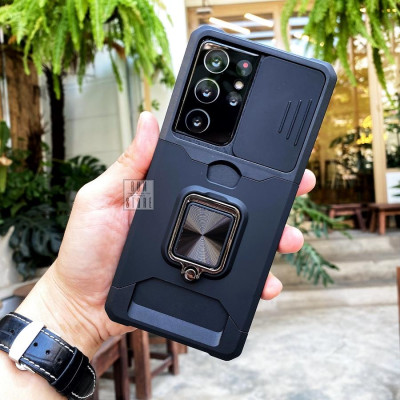 Ốp Lưng Cho Samsung Galaxy S25 Ultra / S24 Ultra / S23 Ultra / S22 Ultra / S22 Plus / S21 Ultra / Note 20 Ultra / Note 20 3 In 1 Chống Sốc Nắp Trượt Che Camera