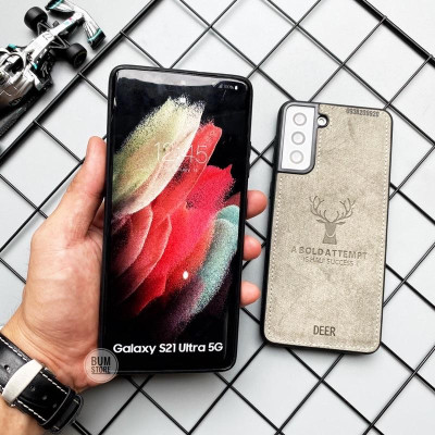 Ốp Lưng Vải Deer Cho Samsung Galaxy  S24 Ultra / S23 Ultra / S23 PLus / S22 Ultra / S22 Plus / S21 Ultra / S21 Plus