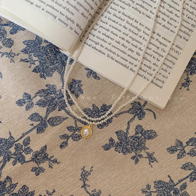 Dây chuyền / vòng cổ choker 2 lớp phong cách cổ điển thời trang dành cho nữ