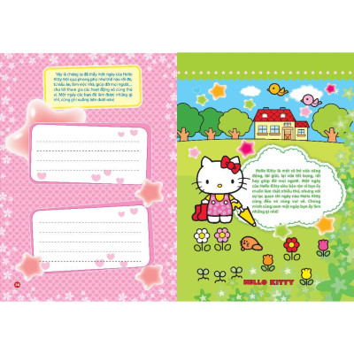 Sách - Bóc Dán Nhanh Tay - Hello Kitty - Một Ngày Hạnh Phúc - Minh Thắng