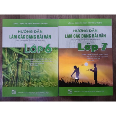 Sách - Combo Hướng dẫn làm các dạng bài văn ( lớp 6 + lớp 7 )