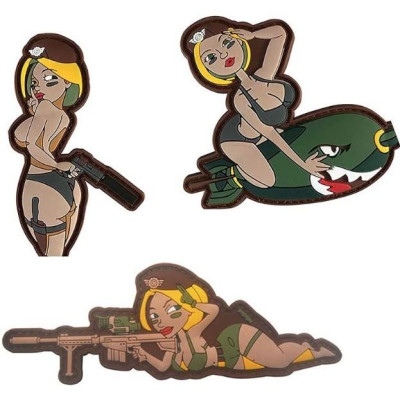 Patch_miếng dán PVC nữ chiến binh bikini