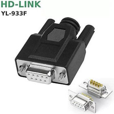 Đầu hàn COM DB9 chân đồng vỏ ốp nhựa dẻo HD-Link 933F 933M. HÀNG CHÍNH HÃNG !!!