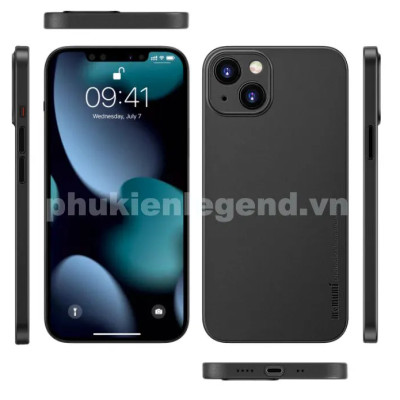Ốp lưng nhám siêu mỏng 0.3mm cho iPhone 15, 15 Plus, 15 Pro, 15 Pro Max hiệu Memumi Slim - mặt lưng chống trượt, chống bám bẩn - Hàng chính hãng