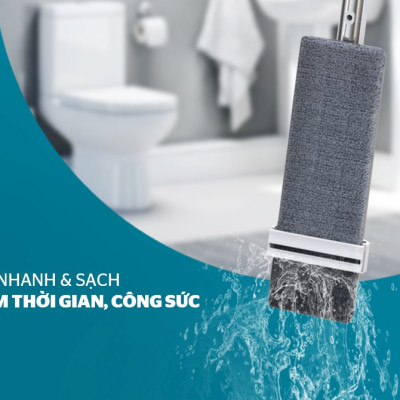 Cây lau nhà tự vắt đa năng Sunhouse KS-MO3211PW