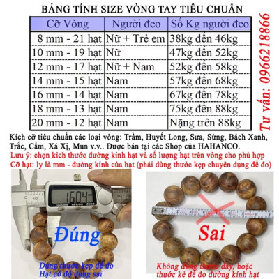 Vòng tay Mun sọc đen gỗ nhập khẩu Núm Hồ Lô (BH682) Đem lại May Mắn - Tài Lộc - Bracelet of HAHANCO