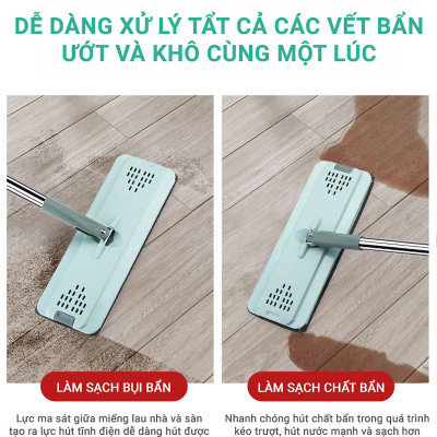 Cây lau nhà lẻ, linh kiện thay thế cho bộ lau nhà thông minh BLNEC, BLNRE, BLNREVIP, mã LKCAYLE