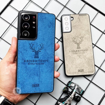 Ốp Lưng Vải Deer Cho Samsung Galaxy  S24 Ultra / S23 Ultra / S23 PLus / S22 Ultra / S22 Plus / S21 Ultra / S21 Plus