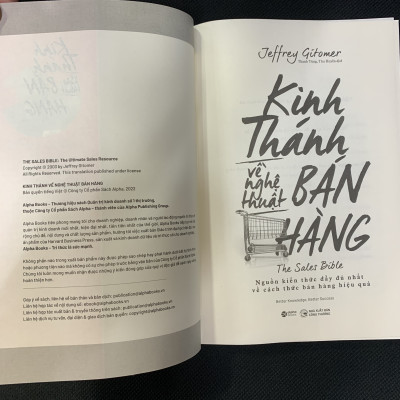 Kinh Thánh Về Nghệ Thuật Bán Hàng - Jeffrey Gitomer - Thanh Tùng, Thu Huyền dịch - (bìa mềm)
